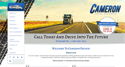 Desktop Screenshot of camerondriver.com