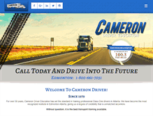 Tablet Screenshot of camerondriver.com